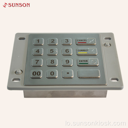 EMV ອະນຸມັດ pad PIN PIN ທີ່ຖືກເຂົ້າລະຫັດ